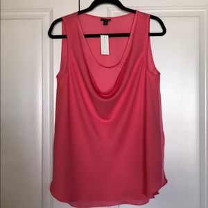 NWT Flowy Blouse w/ Scoop Accent Neckline